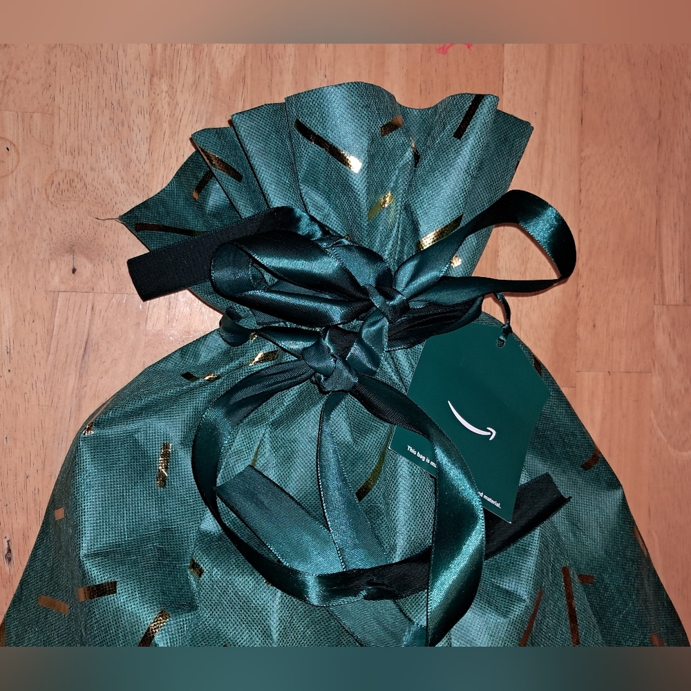 GIFT BAG GREEN & GOLD